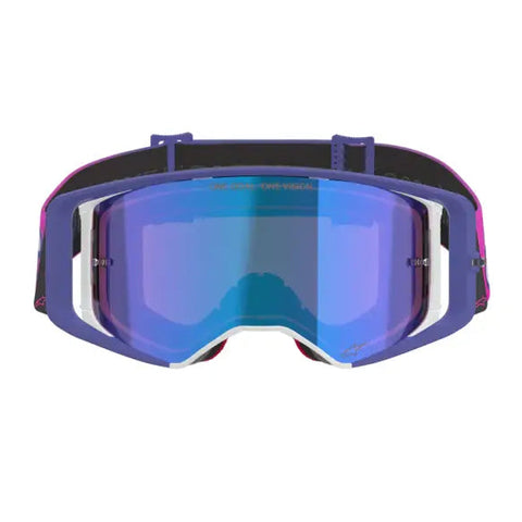Goggles Alpinestars Supertech Vista Purple Fluo/Pink/Mirror Blue