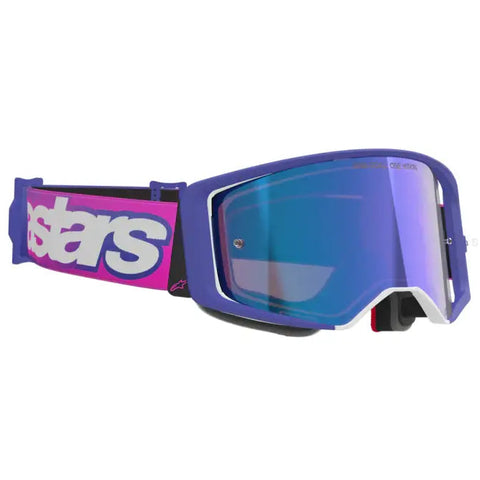 Goggles Alpinestars Supertech Vista Purple Fluo/Pink/Mirror Blue