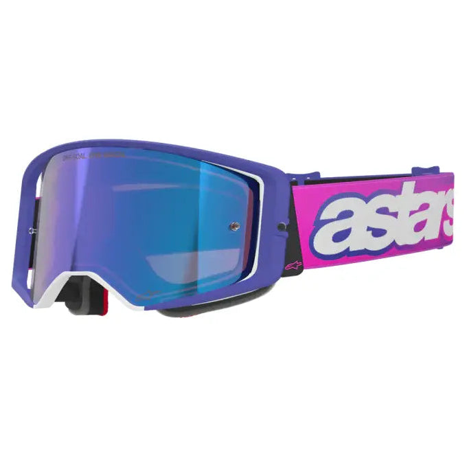 Goggles Alpinestars Supertech Vista Purple Fluo/Pink/Mirror Blue