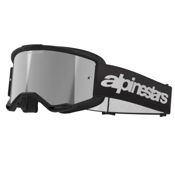 Goggles Alpinestars Vision 3 Wordmark Black, Silver Mirror Lens