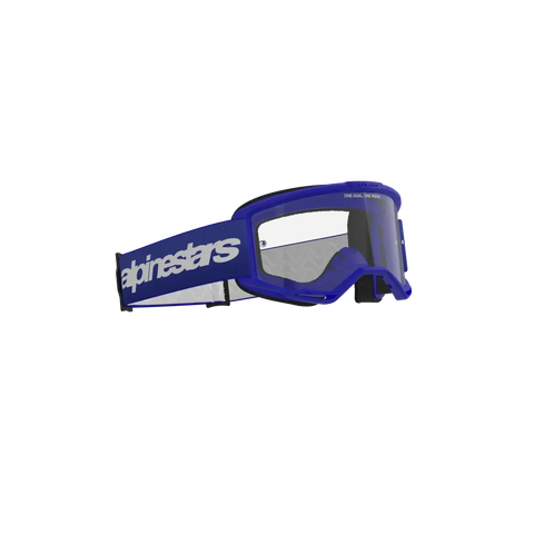 Goggles Alpinestars Vision 3 Wordmark Blue, Clear Lens