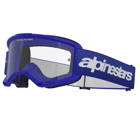 Goggles Alpinestars Vision 3 Wordmark Blue, Clear Lens