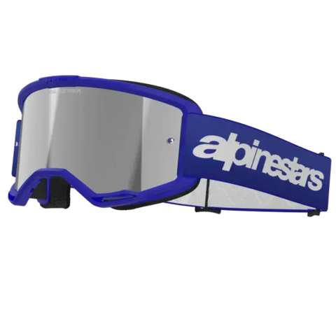 Goggles Alpinestars Vision 3 Wordmark Blue, Silver Mirror Lens