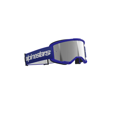 Goggles Alpinestars Vision 3 Wordmark Blue, Silver Mirror Lens