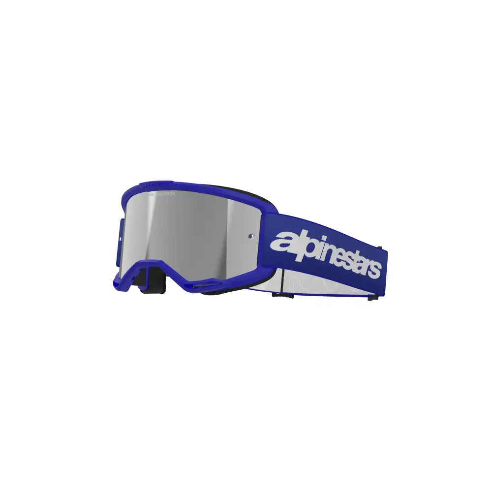 Goggles Alpinestars Vision 3 Wordmark Blue, Silver Mirror Lens