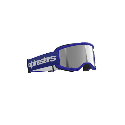 Goggles Alpinestars Vision 3 Wordmark Blue, Silver Mirror Lens