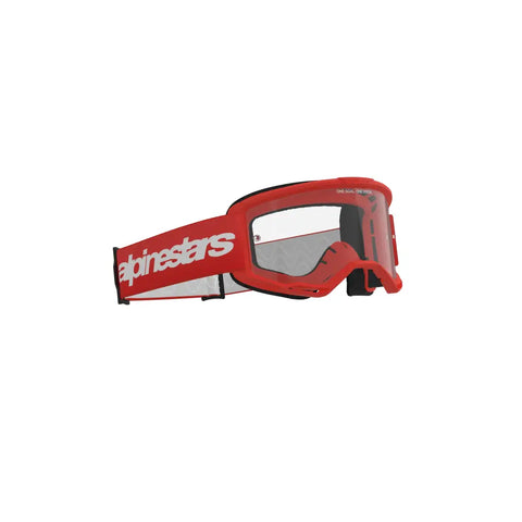 Goggles Alpinestars Vision 3 Wordmark Red, Clear Lens