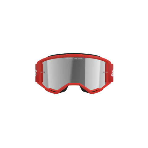 Goggles Alpinestars Vision 3 Wordmark Red, Silver Mirror Lens
