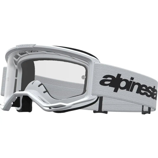 Goggles Alpinestars Vision 3 Wordmark White/Black/Clear