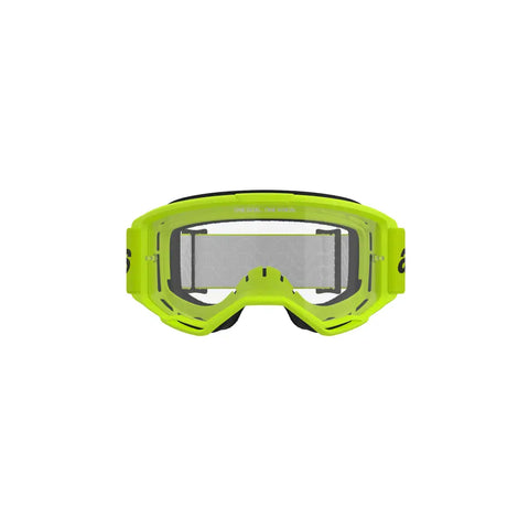 Goggles Alpinestars Vision 3 Wordmark Yellow Fluo, Clear Lens