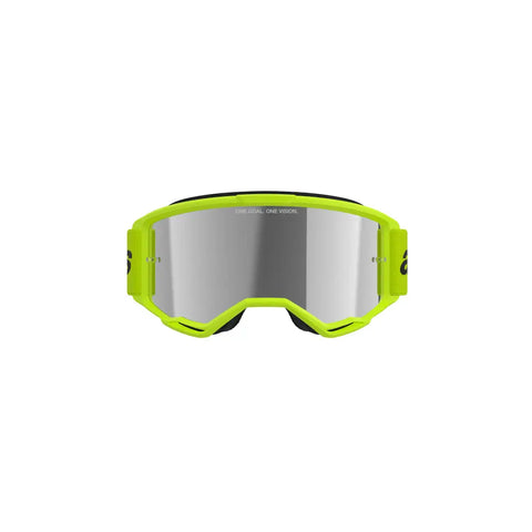 Goggles Alpinestars Vision 3 Wordmark Yellow Fluo, Silver Mirror Lens