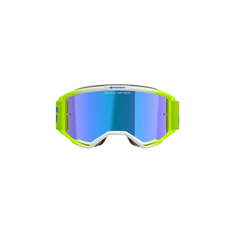 Goggles Alpinestars Vision 5 Blaze Fluo Yellow/Blue, Mirror Blue Lens