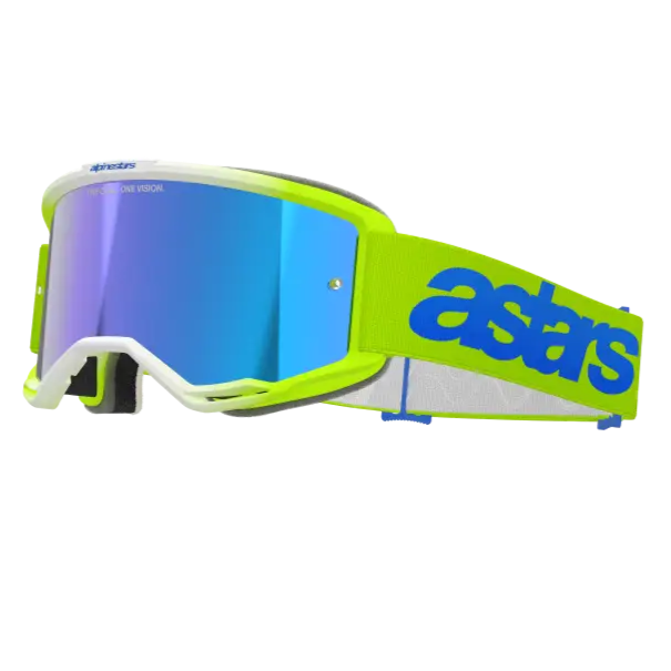 Goggles Alpinestars Vision 5 Blaze Fluo Yellow/Blue, Mirror Blue Lens