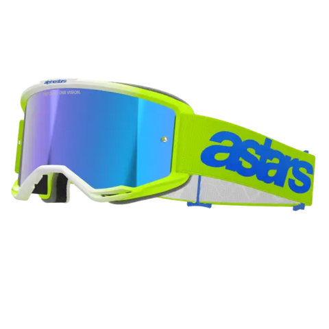 Goggles Alpinestars Vision 5 Blaze Fluo Yellow/Blue, Mirror Blue Lens