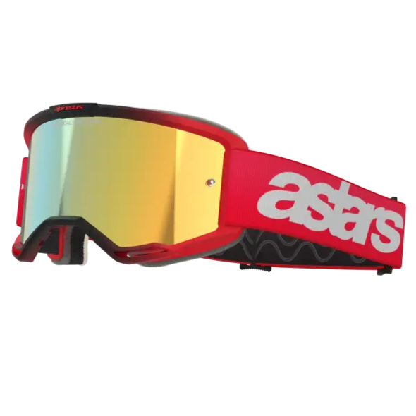 Goggles Alpinestars Vision 5 Blaze Red, Mirror Gold Lens