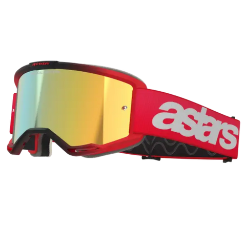 Goggles Alpinestars Vision 5 Blaze Red, Mirror Gold Lens