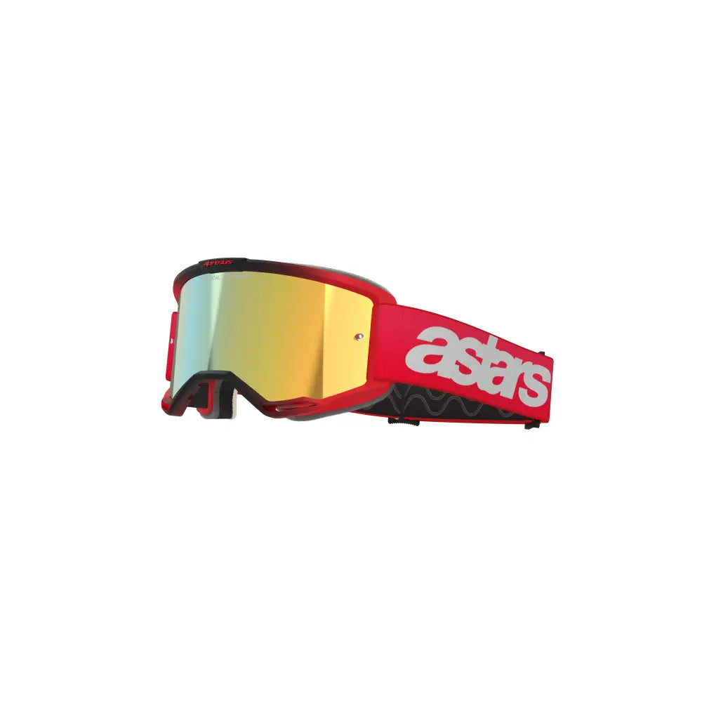 Goggles Alpinestars Vision 5 Blaze Red, Mirror Gold Lens
