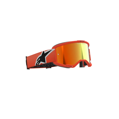 Goggles Alpinestars Vision 5 Corp Orange, Mirror Red Lens