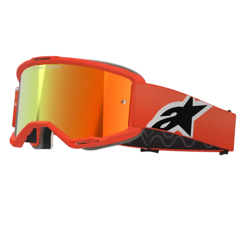 Goggles Alpinestars Vision 5 Corp Orange, Mirror Red Lens