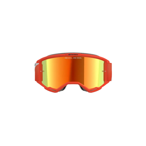 Goggles Alpinestars Vision 5 Corp Orange, Mirror Red Lens