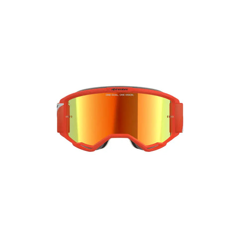 Goggles Alpinestars Vision 5 Corp Orange, Mirror Red Lens