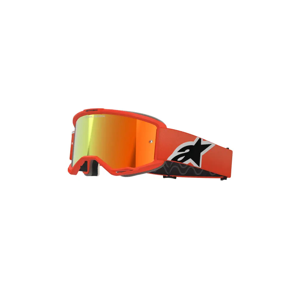 Goggles Alpinestars Vision 5 Corp Orange, Mirror Red Lens