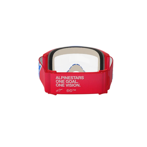 Goggles Alpinestars Vision 5 Corp Red/White/Blue, Clear Lens