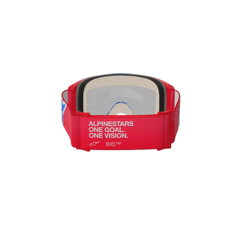Goggles Alpinestars Vision 5 Corp Red/White/Blue, Mirror Blue Lens