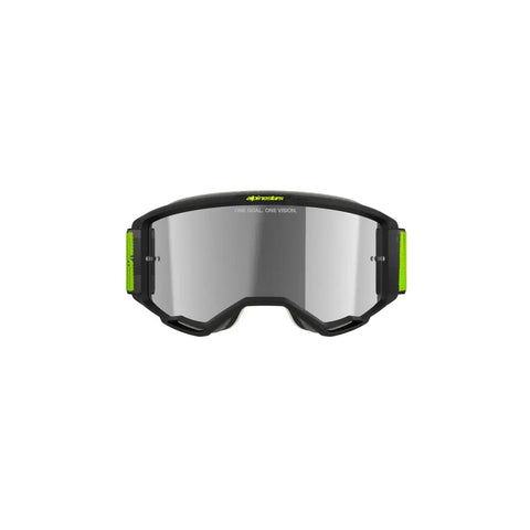 Goggles Alpinestars Vision 5 Hollow Charcoal Fluo Yellow, Mirror Silver Lens