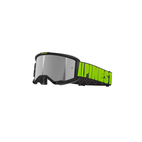 Goggles Alpinestars Vision 5 Hollow Charcoal Fluo Yellow, Mirror Silver Lens