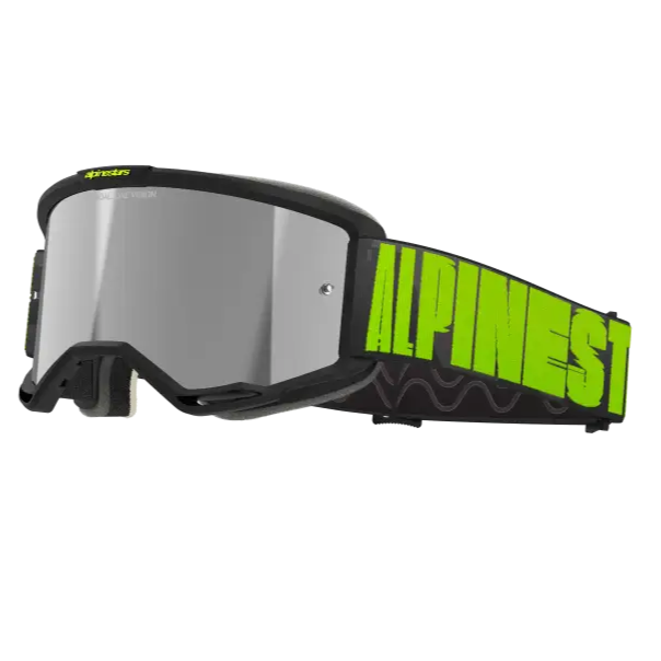 Goggles Alpinestars Vision 5 Hollow Charcoal Fluo Yellow, Mirror Silver Lens