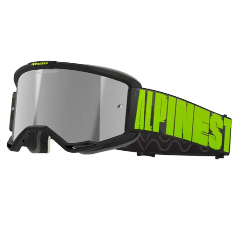 Goggles Alpinestars Vision 5 Hollow Charcoal Fluo Yellow, Mirror Silver Lens