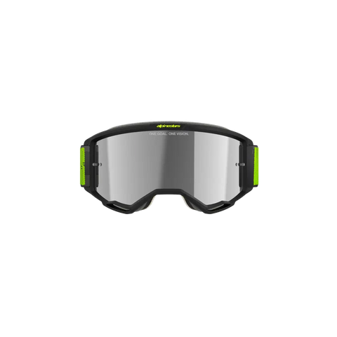 Goggles Alpinestars Vision 5 Hollow Charcoal Fluo Yellow, Mirror Silver Lens
