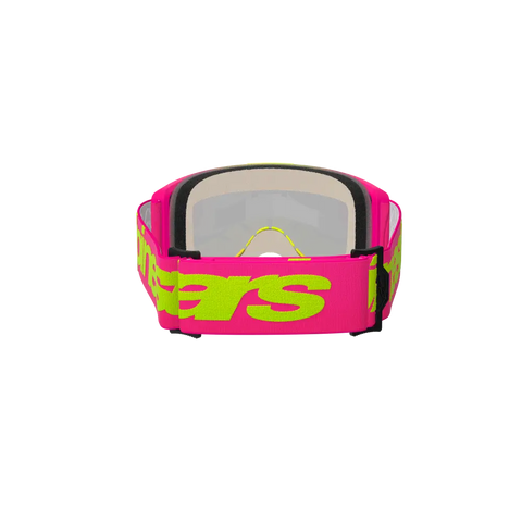 Goggles Alpinestars Vision 5 Wordmark Pink Fluo/Yellow, Mirror Red Lens