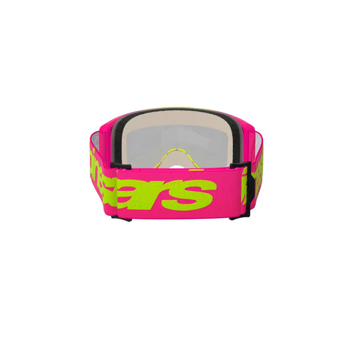 Goggles Alpinestars Vision 5 Wordmark Pink Fluo/Yellow, Mirror Red Lens
