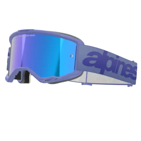Goggles Alpinestars Vision 5 Wordmark Purple, Mirror Blue Lens