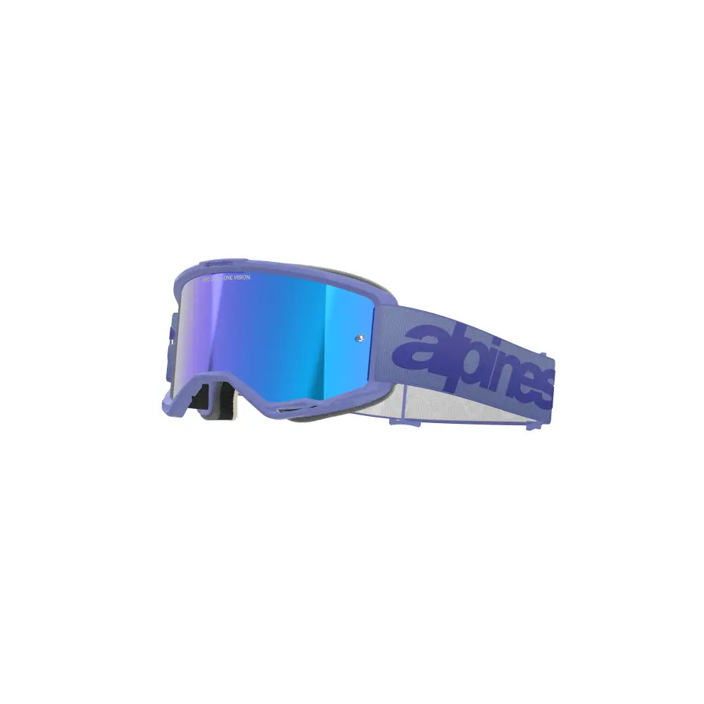 Goggles Alpinestars Vision 5 Wordmark Purple, Mirror Blue Lens
