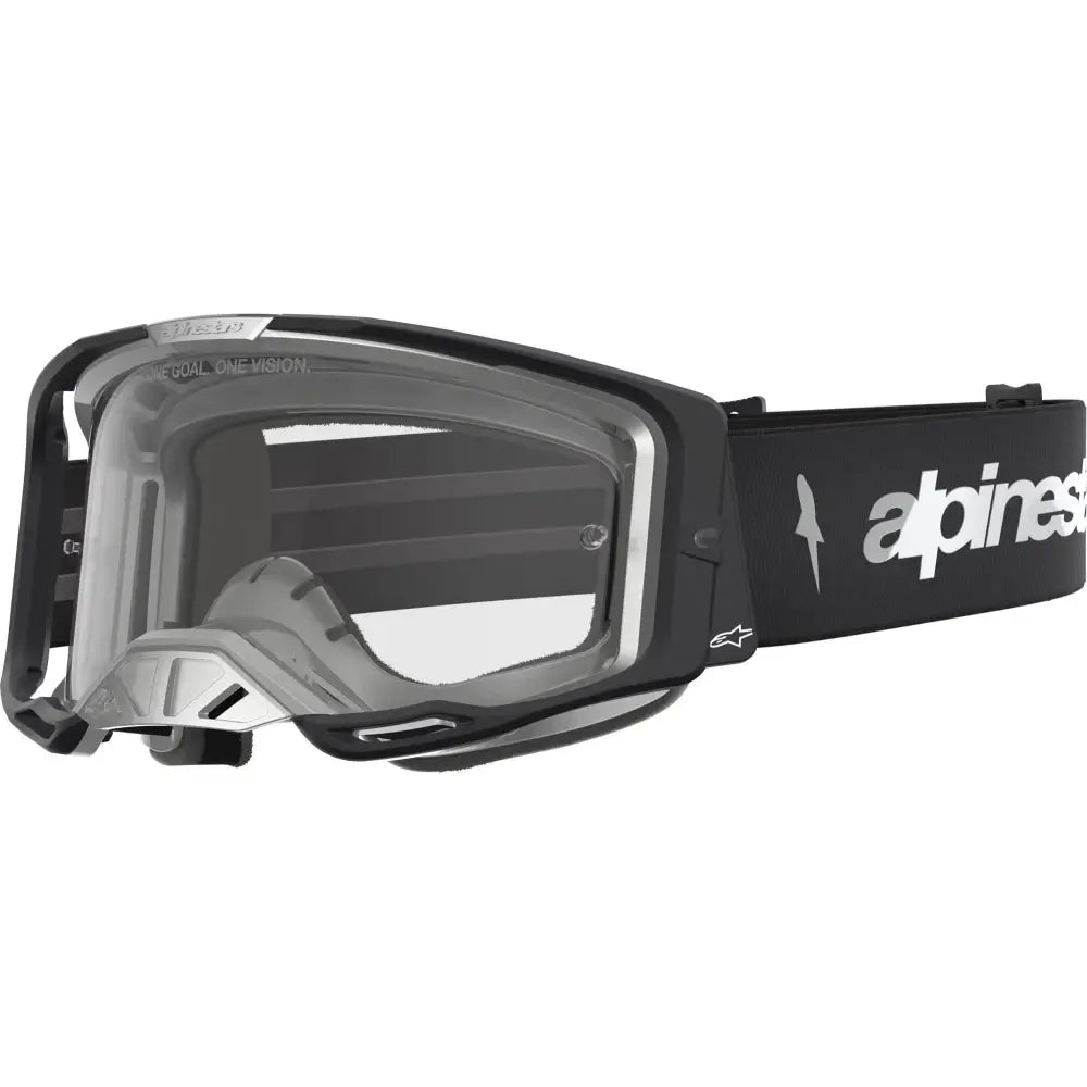 Goggles Alpinestars Vision 8 Amber Black/Silver/Clear