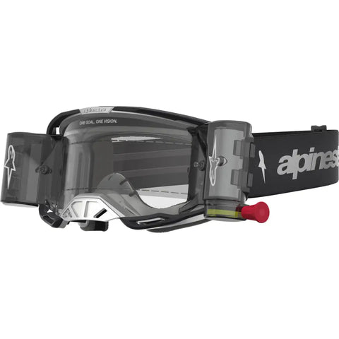 Goggles Alpinestars Vision 8 Amber Roll-Off Black/Silver