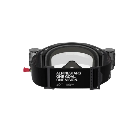 Goggles Alpinestars Vision 8 Corp Black, Clear Lens con Roll-Off