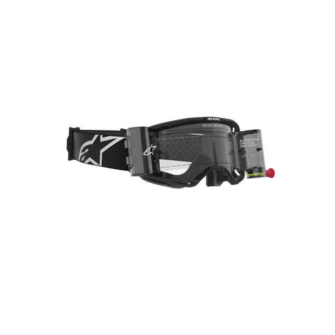 Goggles Alpinestars Vision 8 Corp Black, Clear Lens con Roll-Off