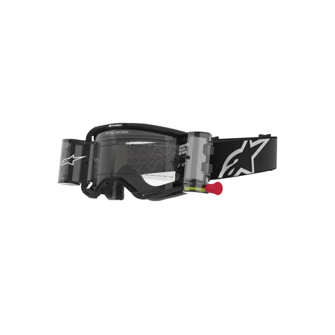 Goggles Alpinestars Vision 8 Corp Black, Clear Lens con Roll-Off