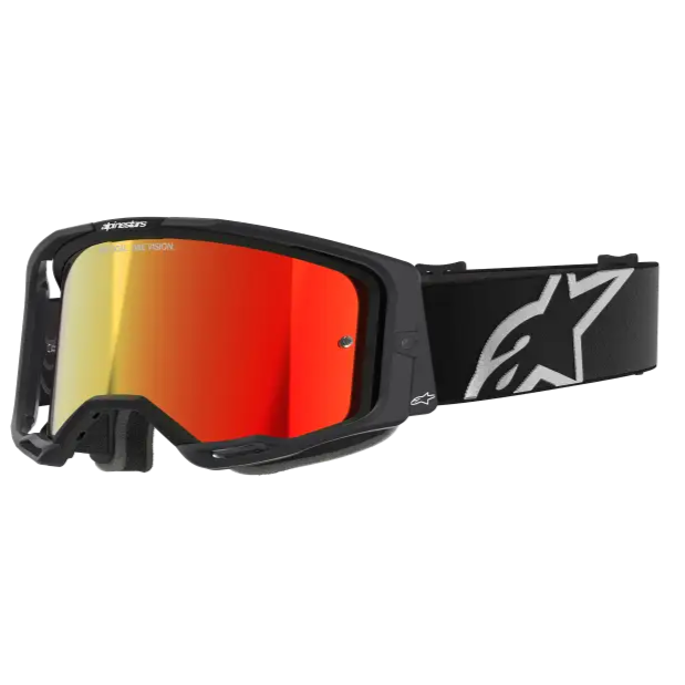 Goggles Alpinestars Vision 8 Corp Black, Red Mirror Lens