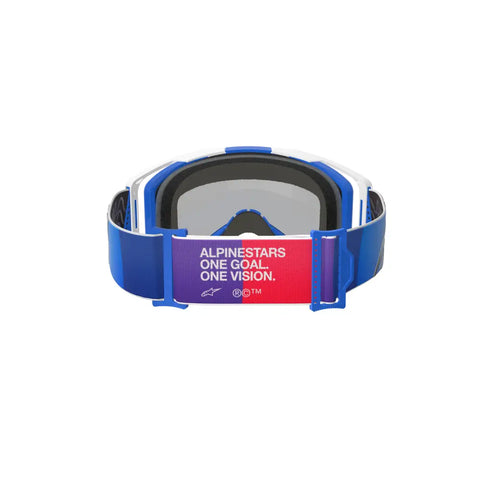 Goggles Alpinestars Vision 8 Corp Blue/White, Blue Mirror Lens
