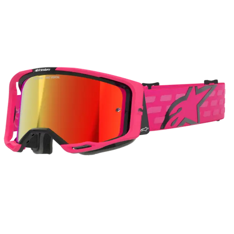 Goggles Alpinestars Vision 8 Corp Pink, Red Mirror Lens