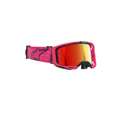 Goggles Alpinestars Vision 8 Corp Pink, Red Mirror Lens