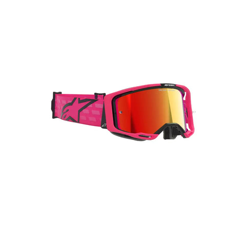 Goggles Alpinestars Vision 8 Corp Pink, Red Mirror Lens