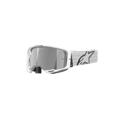 Goggles Alpinestars Vision 8 Corp White, Silver Mirror Lens