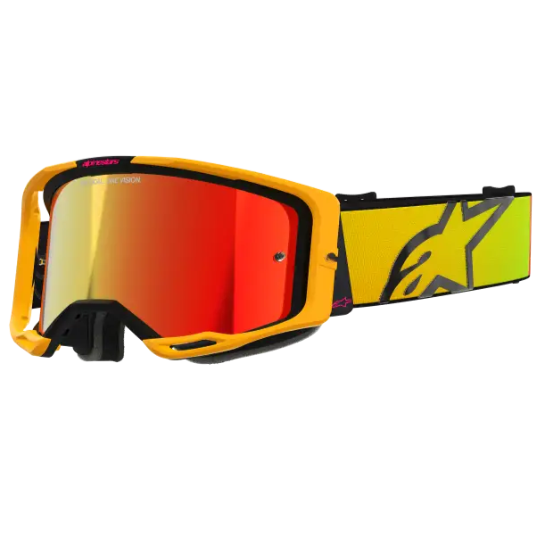 Goggles Alpinestars Vision 8 Corp Yellow/Pink, Red Mirror Lens