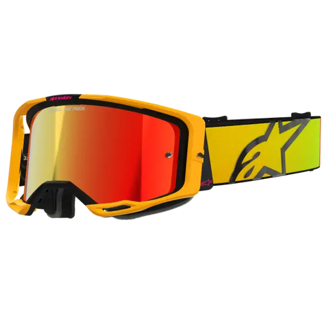 Goggles Alpinestars Vision 8 Corp Yellow/Pink, Red Mirror Lens